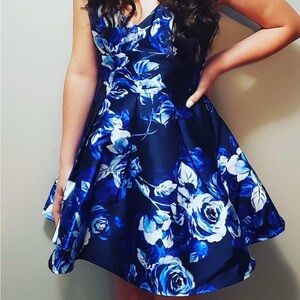 Blue Floral Dress